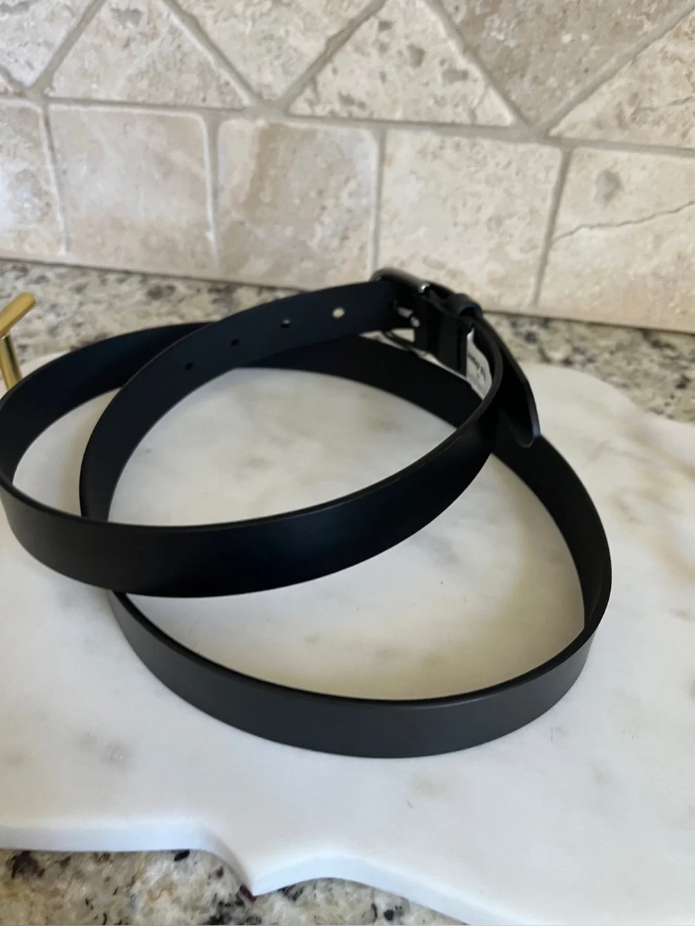 Land’s End Black XL Leather Belt